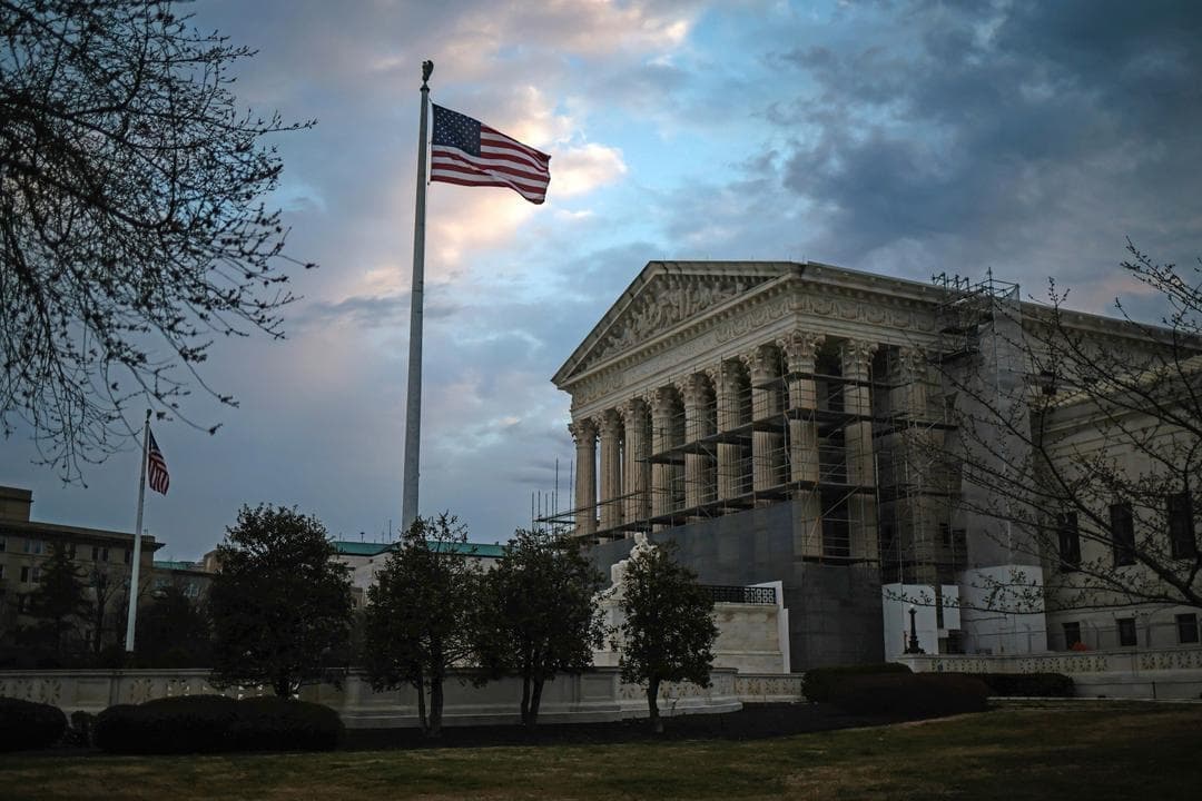 La Corte Suprema de Estados Unidos se muestra en Washington, D. C., el 17 de marzo de 2025. (Win McNamee/Getty Images)