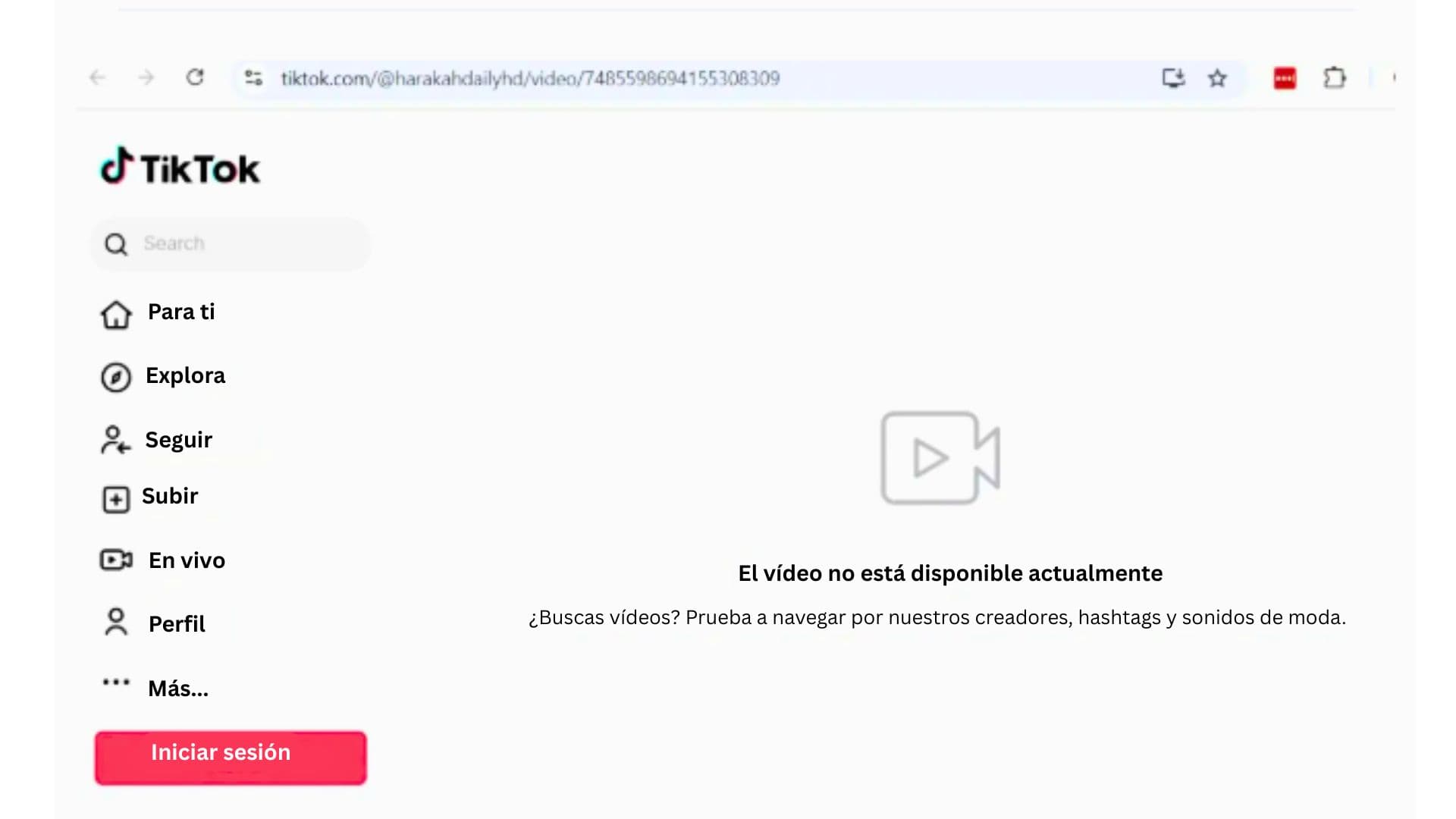Captura de pantalla del 6 de abril de 2025 de un video de TikTok censurado para los espectadores de Malasia. (Captura de pantalla a través de The Epoch Times/TikTok).