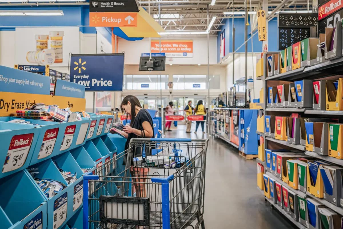 Walmart en Houston, Texas, el 4 de agosto de 2021. (Brandon Bell/Getty Images)