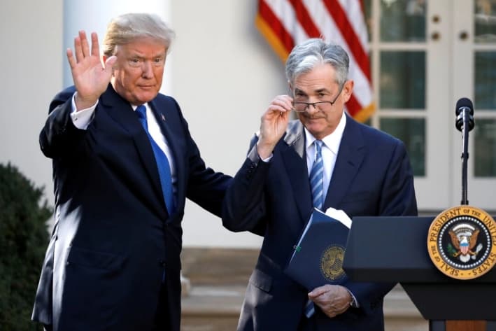 El presidente de la Fed dice en reunión con Trump que decisiones sobre las tasas serán «apolíticas»