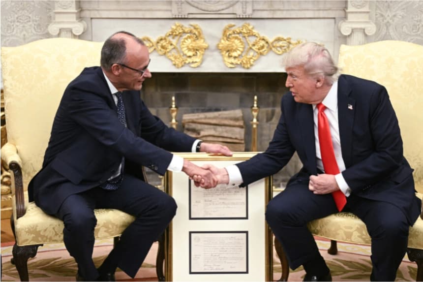 Canciller alemán Merz pide a Trump más presión sobre Rusia en una reunión en la Casa Blanca