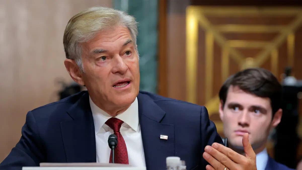 El Dr. Mehmet Oz testifica durante una audiencia de confirmación ante el Comité de Finanzas del Senado en Washington el 14 de marzo de 2025. (Anna Moneymaker/Getty Images).