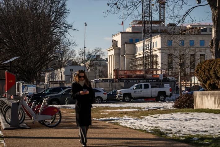 El Banco de la Reserva Federal en Washington, el 14 de enero de 2025. (Madalina Vasiliu/The Epoch Times)