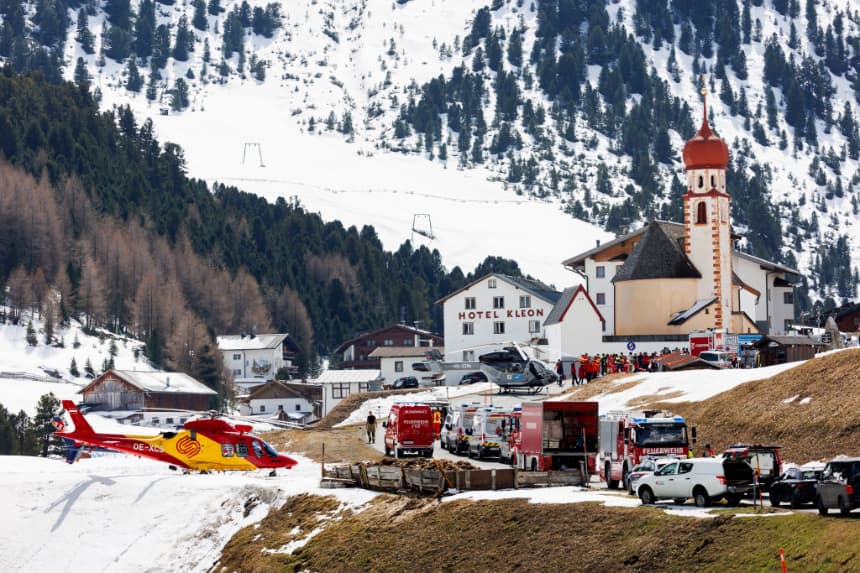 Evacúan a más de 100 personas atrapadas en los Alpes por deslizamientos de tierras