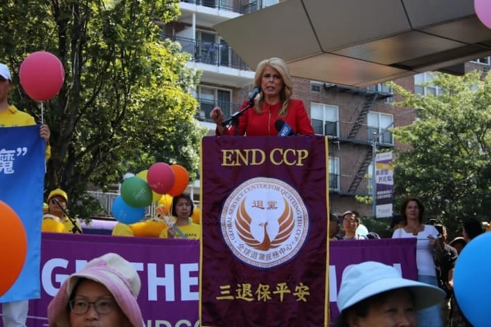 Exfuncionaria de Nueva York promete erradicar la influencia del PCCh si es elegida gobernadora
