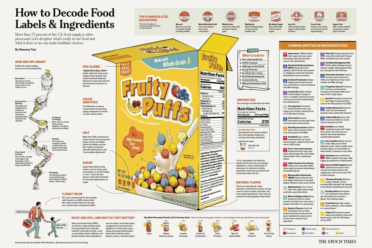 (Haga clic <a href="https://www.theepochtimes.com/article/infographic-how-to-decode-food-labels-ingredients-5901938" target="_blank" rel="noopener">aquí</a> para ver la versión ampliada de la infografía de arriba).