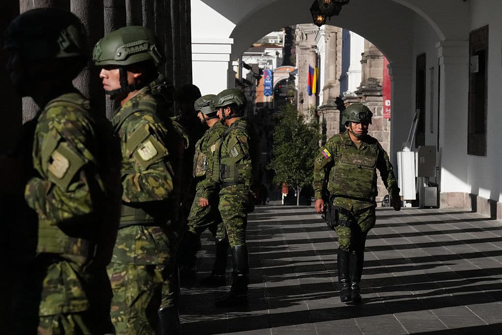 Soldados Ecuatorianos (JACQUELYN MARTIN/POOL/AFP via Getty Images)
