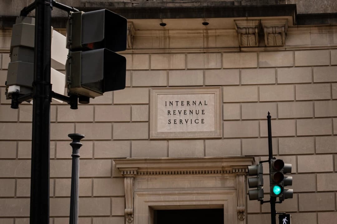 El IRS en Washington, el 7 de agosto de 2025. (Madalina Kilroy/The Epoch Times)
