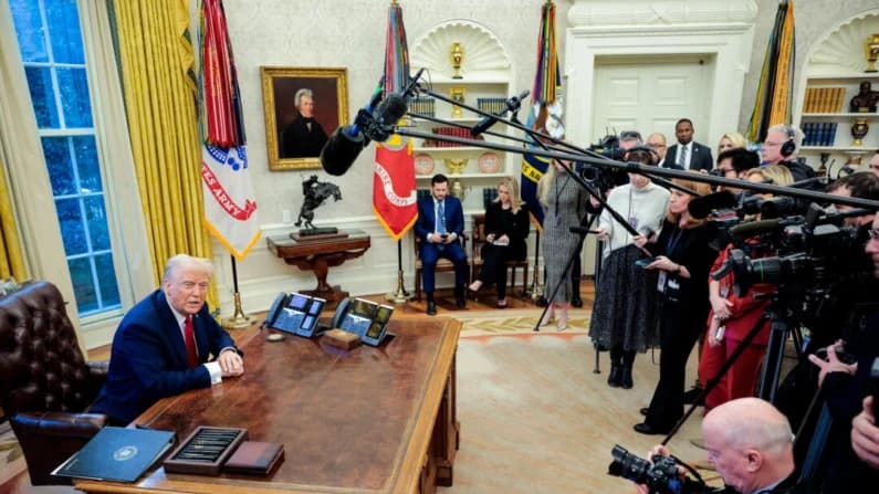 Trump elogia el gesto "muy amable" de Machado por dedicarle el Nobel de la Paz