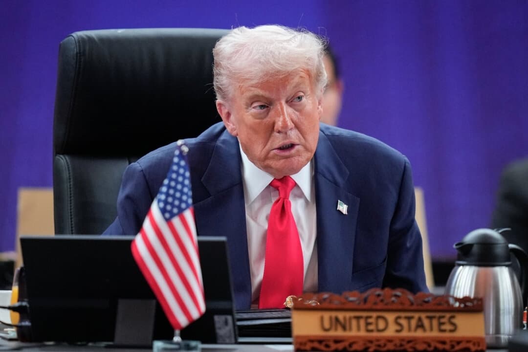 El presidente Donald Trump en Kuala Lumpur, Malasia, el 26 de octubre de 2025. (Foto AP/Vincent Thian, Pool)
