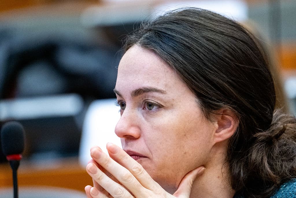 Chloe RIDEL durante un intercambio de opiniones con el Alto Comisionado de las Naciones Unidas para los Derechos Humanos, Volker Turk, en una reunión de la Subcomisión de Derechos Humanos, el 27 de enero de 2025. (Foto de Martin Bertrand / Hans Lucas vía AFP) (Foto de MARTIN BERTRAND/Hans Lucas/AFP vía Getty Images)