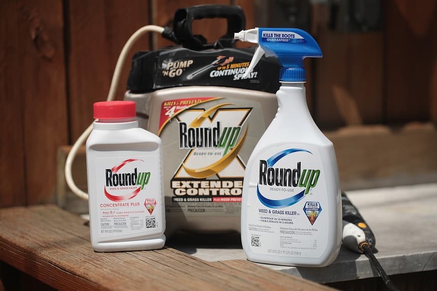 Productos herbicidas Roundup expuestos el 14 de mayo de 2019 en Chicago, Illinois. (Ilustración fotográfica de Scott Olson/Getty Images)
