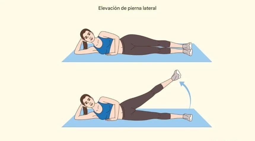 Elevación lateral de piernas (The Epoch Times)