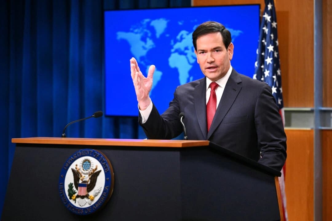 <em>El secretario de Estado, Marco Rubio, habla durante una conferencia de prensa de fin de año en la sala de prensa del Departamento de Estado en Washington, el 19 de diciembre de 2025. (Mandel Ngan/AFP)</em>