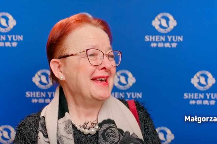 <em>La organizadora de conciertos Małgorzata Dąbrowska vio el espectáculo de Shen Yun en Polonia el 10 de enero. (Cortesía de NTD)</em>