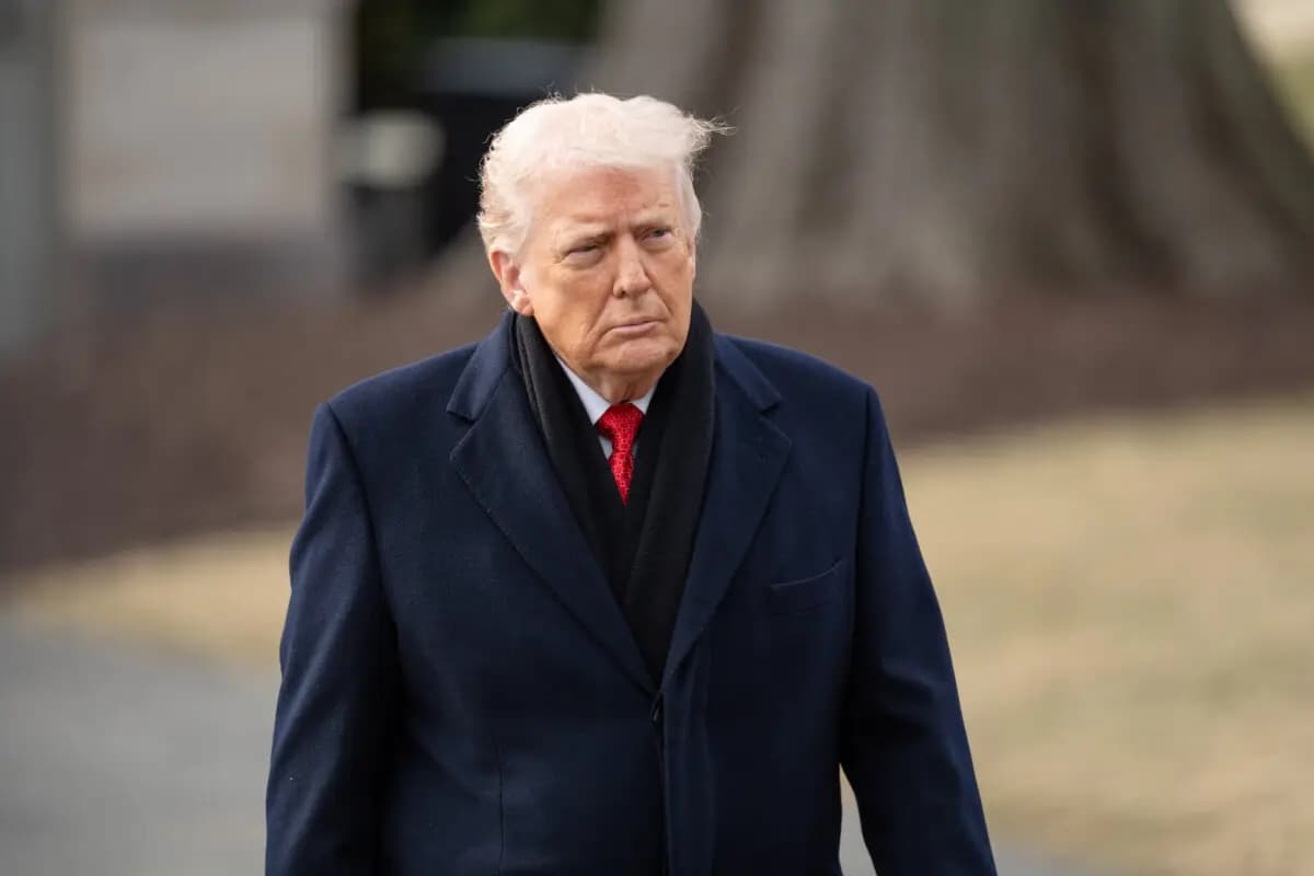 El presidente Donald Trump parte hacia Florida desde la Casa Blanca el 16 de enero de 2026. (Madalina Kilroy/The Epoch Times)