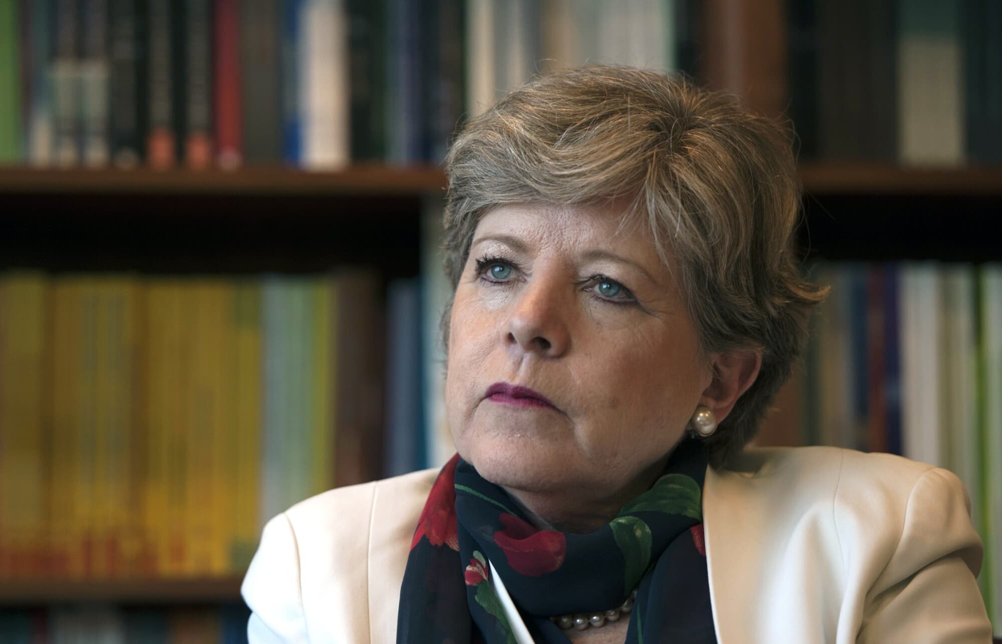 <em>Alicia Bárcena habla durante una entrevista en Santiago, el 26 de enero de 2015. (VLADIMIR RODAS/AFP a través de Getty Images)</em>