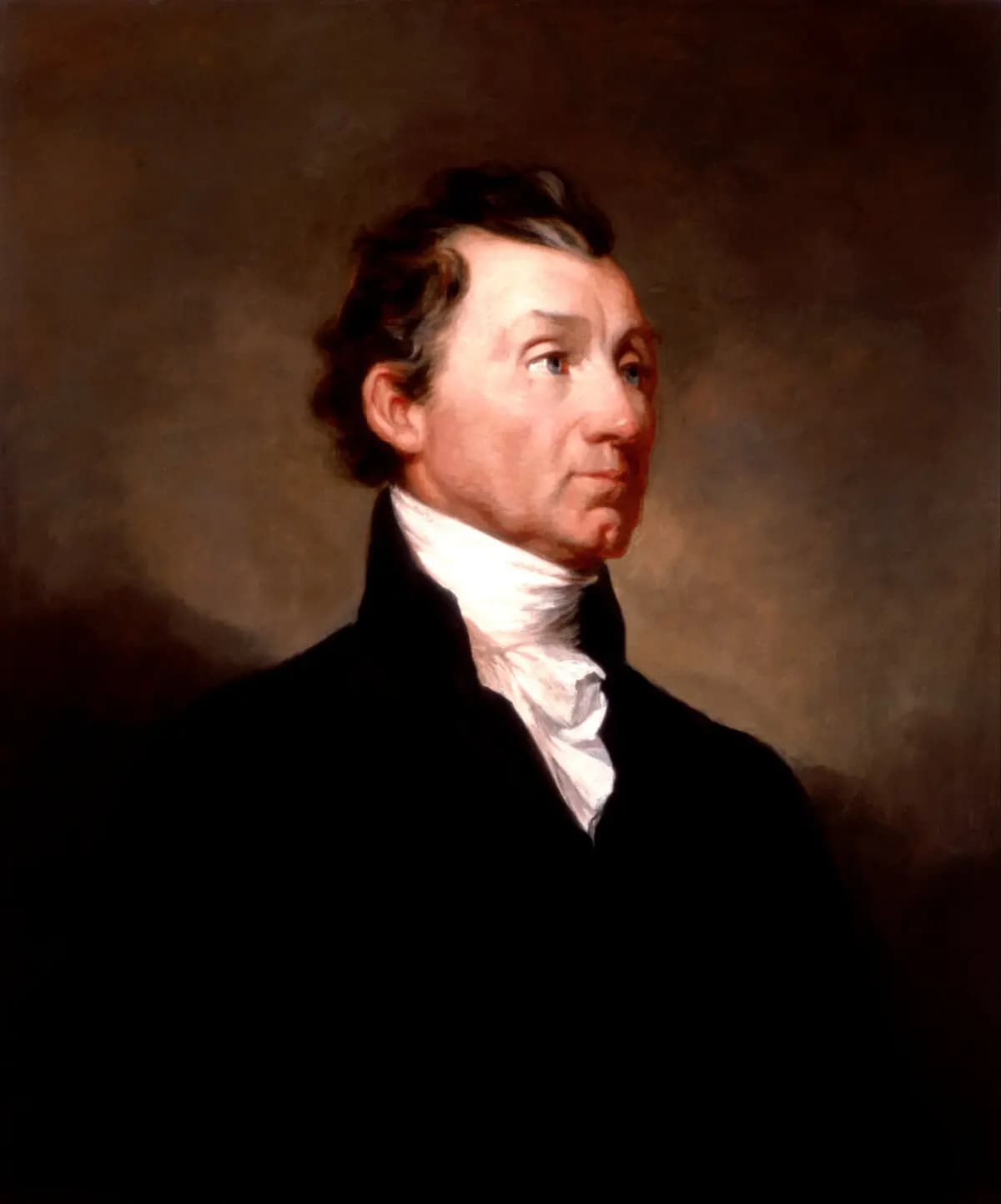 <em>Retrato de James Monroe, circa 1819, realizado por Samuel Finley Breese Morse. (Dominio público)</em>