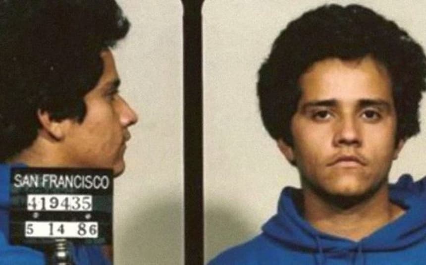 Foto de fichaje policial de Nemesio Osergura Cervantes "El Mencho" en mayo de 1986. (Wikimedia Commons-Dominio Público/ Administración de Control de Drogas-DEA)