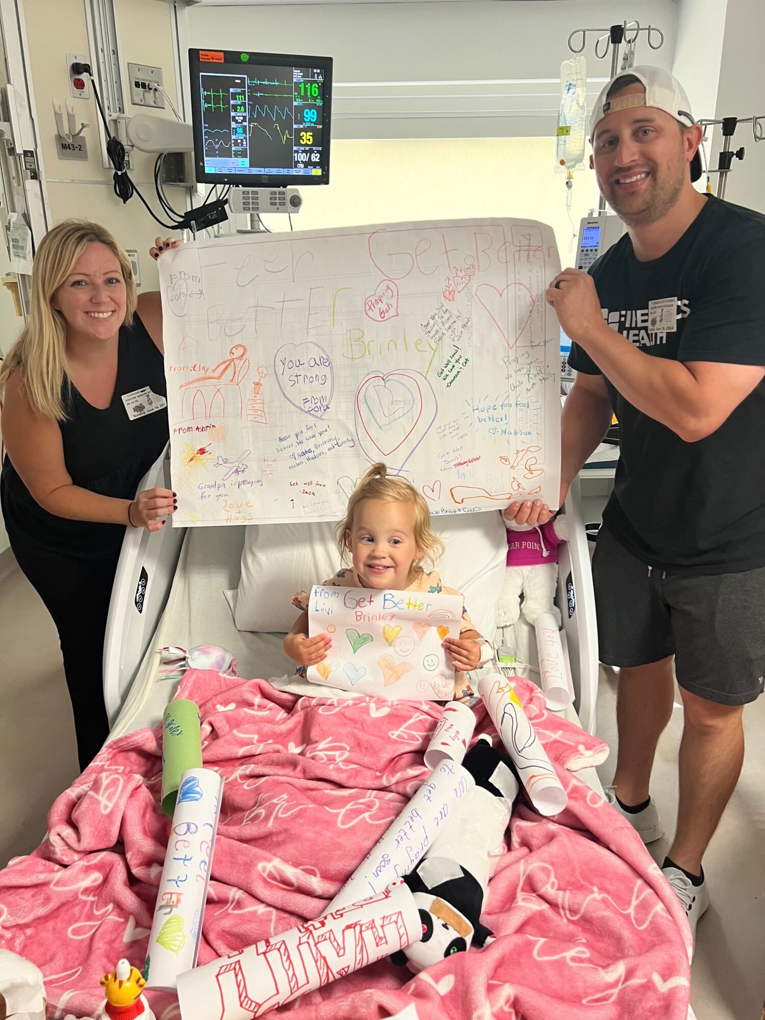 Familia Wyczalek (Crédito: <a href="https://www.gofundme.com/f/support-brinleys-beating-heart-transplant-journey" target="_blank" rel="noopener">GoFundMe</a>)