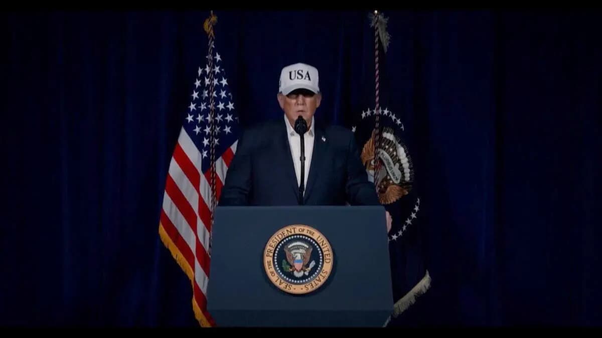 El presidente de Estados Unidos, Donald Trump, anuncia que Estados Unidos e Israel han iniciado "importantes operaciones de combate" en Irán con el objetivo de eliminar las amenazas del régimen del país en un video publicado el 28 de febrero de 2026. (@realDonaldTrump vía Truth Social)