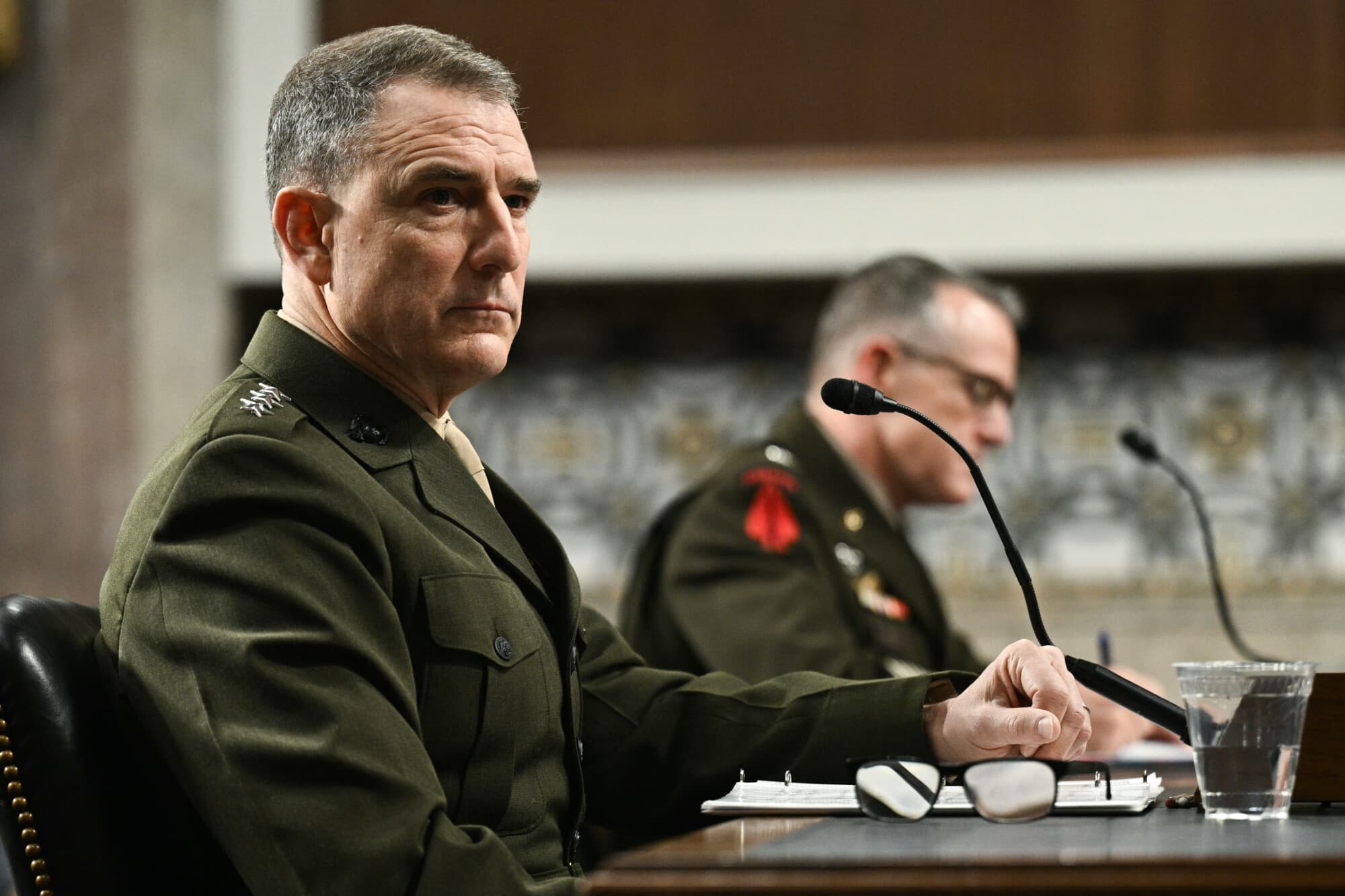 <em>El teniente general Francis L. Donovan, comandante del Comando Sur de Estados Unidos en Washington D. C., el 15 de enero de 2026. (Brendan SMIALOWSKI / AFP a través de Getty Images)</em>