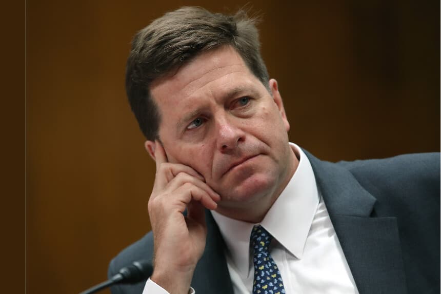 <em>Jay Clayton, en el Capitolio el 8 de mayo de 2019 en Washington, D.C. (Mark Wilson/Getty Images)</em>