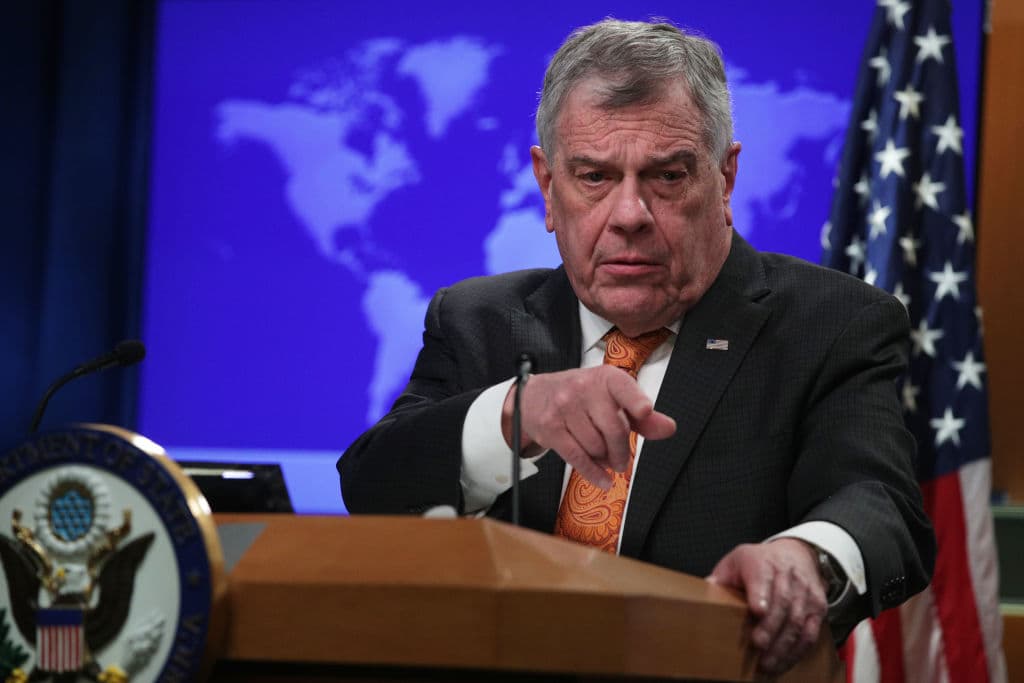 <em>Encargado para Latinoamérica del Departamento de Estado de Estados Unidos, Michael Kozak, en la sala de prensa del Departamento de Estado el 13 de marzo de 2019 en Washington, D.C. (Alex Wong/Getty Images)</em>