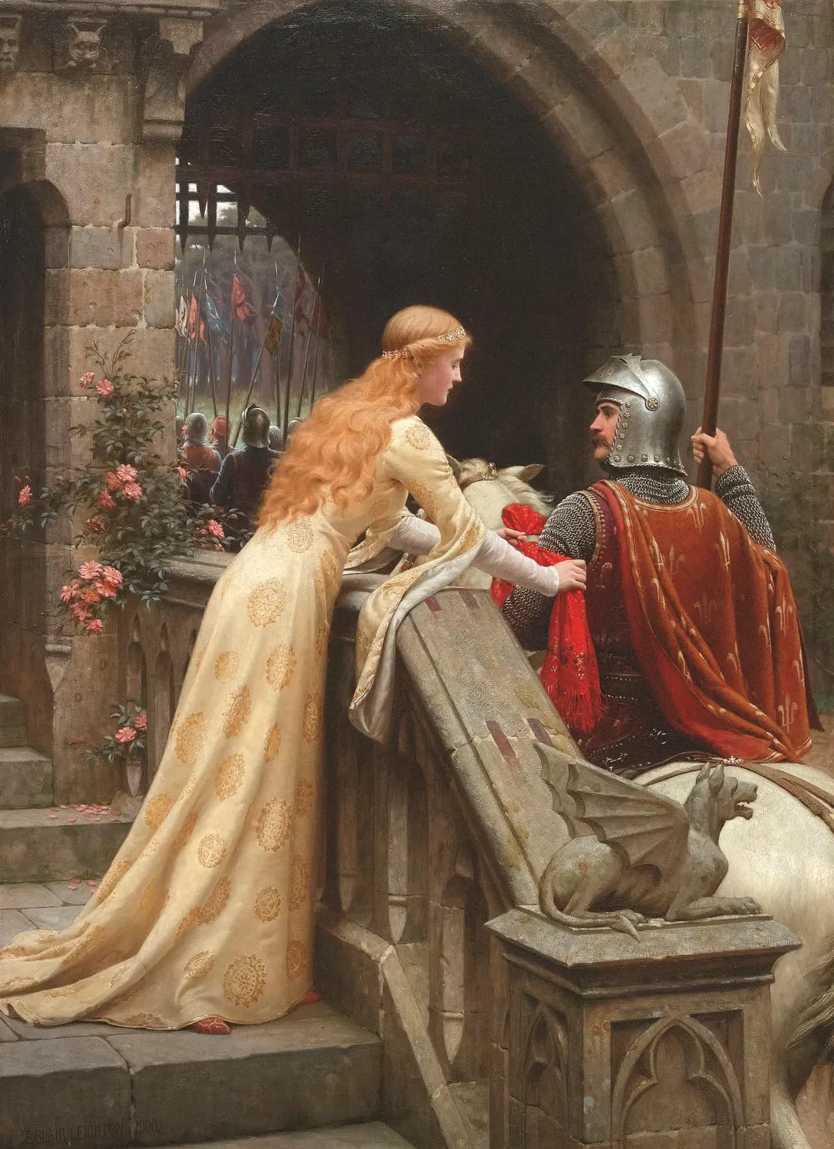 "God Speed", de Edmund Blair Leighton, 1900. (Dominio público)