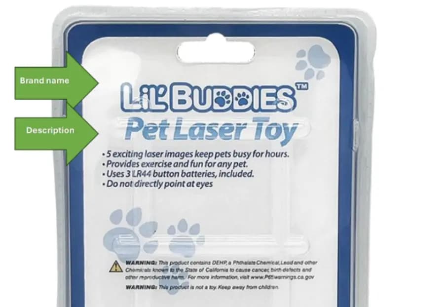 La Comisión de Seguridad de Productos de Consumo retiró del mercado 51,160 unidades del juguete láser para mascotas "Lil' Buddies", fabricado por JC Sales, el 16 de abril. (JC Sales)