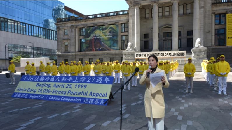 "Resistencia pacífica": practicantes de Falun Gong conmemoran el 27.º aniversario de la manifestación en Beijing