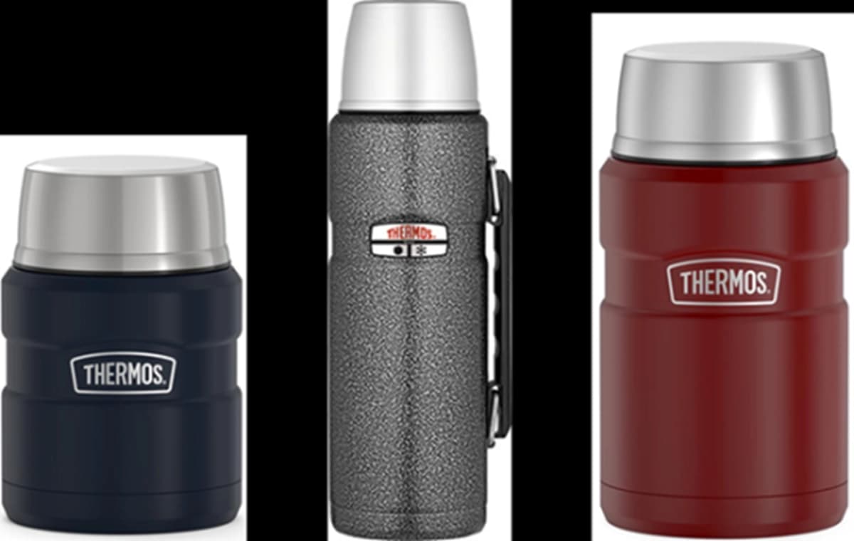 Los productos Thermos objeto de la retirada del mercado. (Comisión de Seguridad de Productos de Consumo de EE. UU. a través de The Epoch Times)