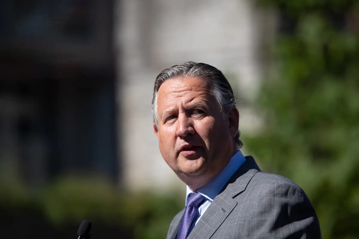 El ex alcalde de Vancouver Kennedy Stewart en una foto de archivo. (Darryl Dyck/La prensa canadiense)