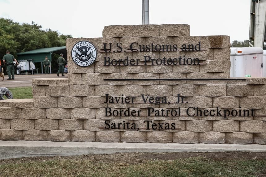 El puesto de control de la Patrulla Fronteriza "Javier Vega Jr." en Sarita, Texas, el 20 de marzo de 2019. (Charlotte Cuthbertson/The Epoch Times)
