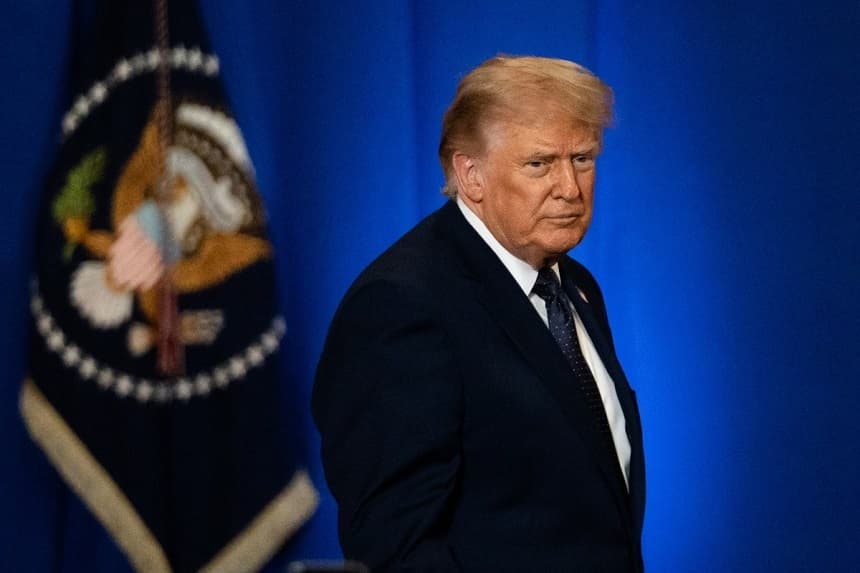 El presidente Donald Trump en el Rockland Community College de Suffern, Nueva York, el 22 de mayo de 2026. (Samira Bouaou/The Epoch Times)

