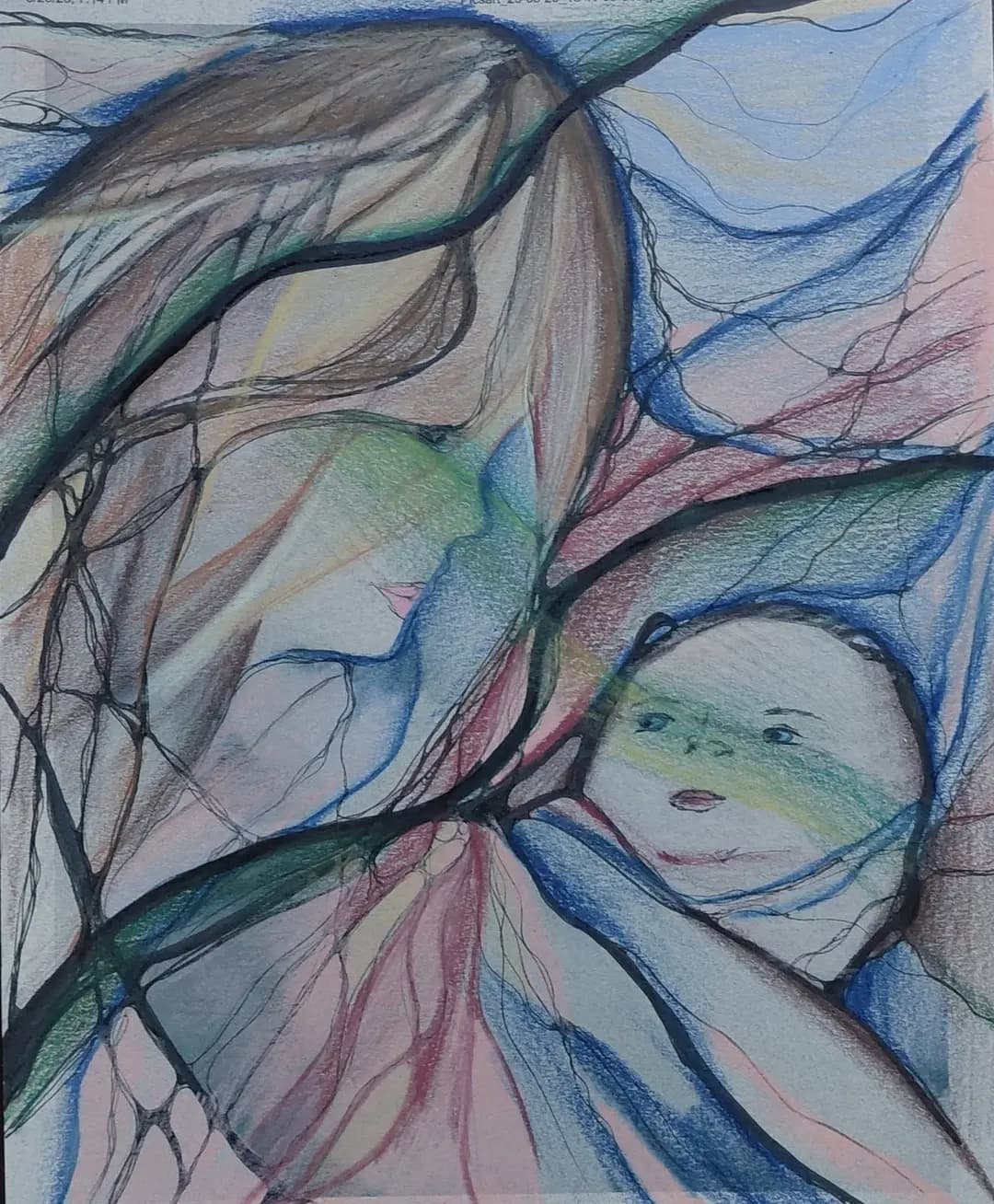 Una pintura neurográfica creada por Alexandra Lyaschenko. (Cortesía de Alexandra Lyaschenko)