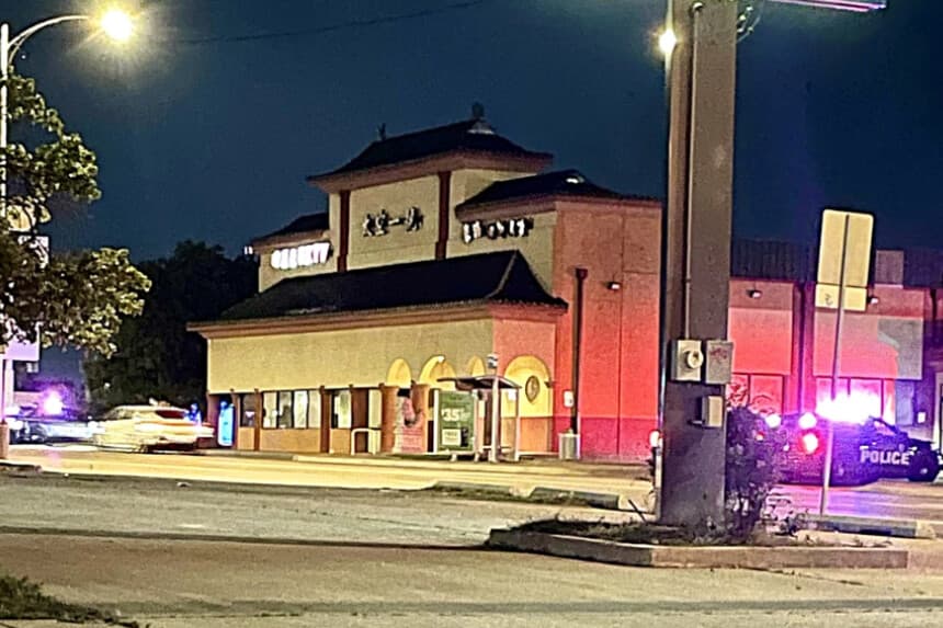 Las autoridades de Oklahoma ejecutaron una orden de registro en el restaurante Lucky Zhang Seafood, ubicado en la calle 23 de Oklahoma City, el 29 de mayo de 2026, como parte de una investigación criminal. (Oficina de Narcóticos de Oklahoma).