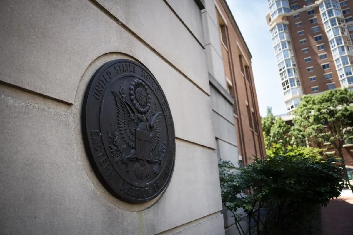 <em>Corte Federal Albert V. Bryan en Alexandria, Virginia, el 4 de junio de 2026. (Madalina Kilroy/The Epoch Times).</em>