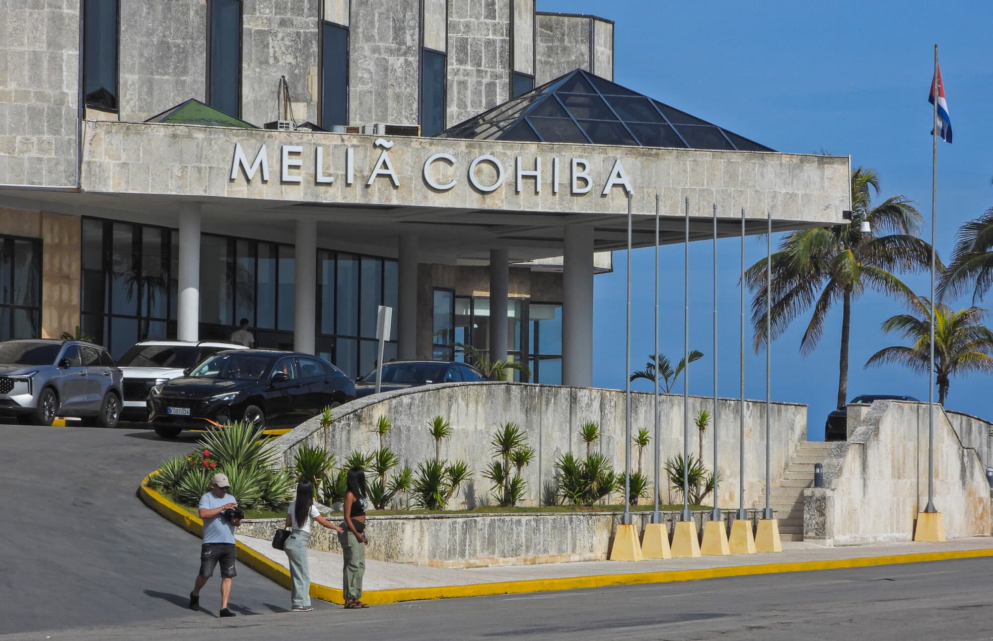 Vista de la fachada del Hotel Melia Cohiba en La Habana el 4 de junio de 2026. (ADALBERTO ROQUE / AFP vía Getty Images)