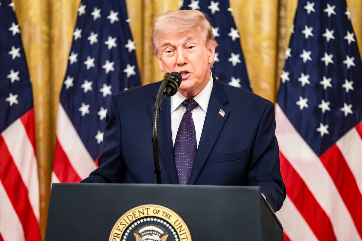 El presidente Donald Trump en Washington, el 22 de mayo de 2026. (Anna Moneymaker/Getty Images)