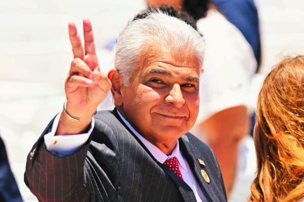 El presidente de Panamá, José Raúl Mulino, el 8 de mayo de 2026. (MARTIN BERNETTI / AFP vía Getty Images)