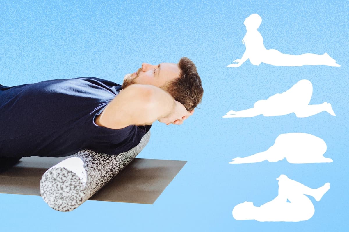 Rutina de 10 minutos para aliviar la rigidez matutina de la espalda. (Ilustración de The Epoch Times, Shutterstock).