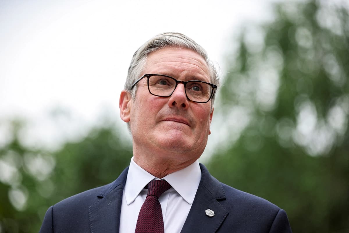 El primer ministro británico Keir Starmer en Evian-les-Bains, Francia, el 16 de junio de 2026. (Isabel Infantes - Pool/Getty Images)