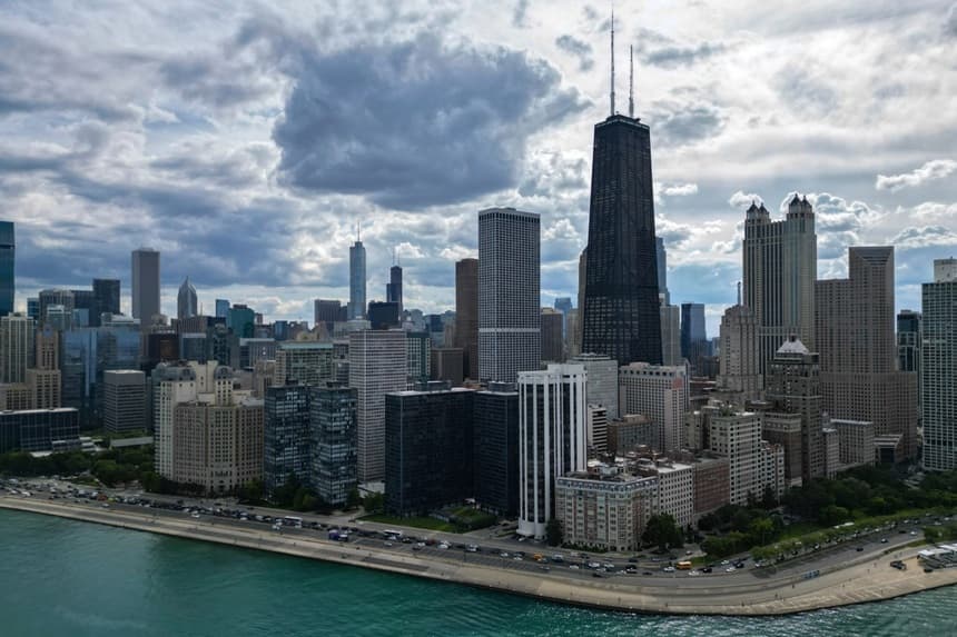 El horizonte de la ciudad de Chicago el 27 de agosto de 2025. (Erin Hooley/AP Photo)
