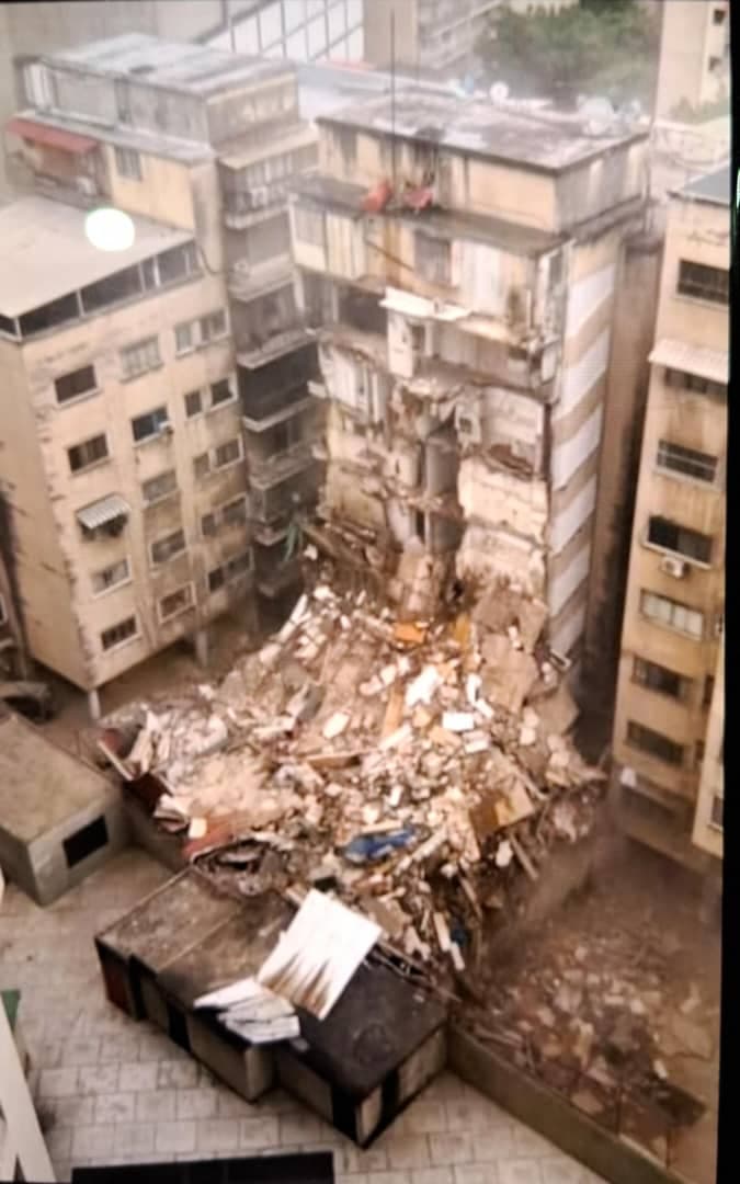 Edifico colapsado tras el sismo del 24 de junio del 2026 en Caracas, Venezuela. (Yasmila Márquez, The Epoch Times)