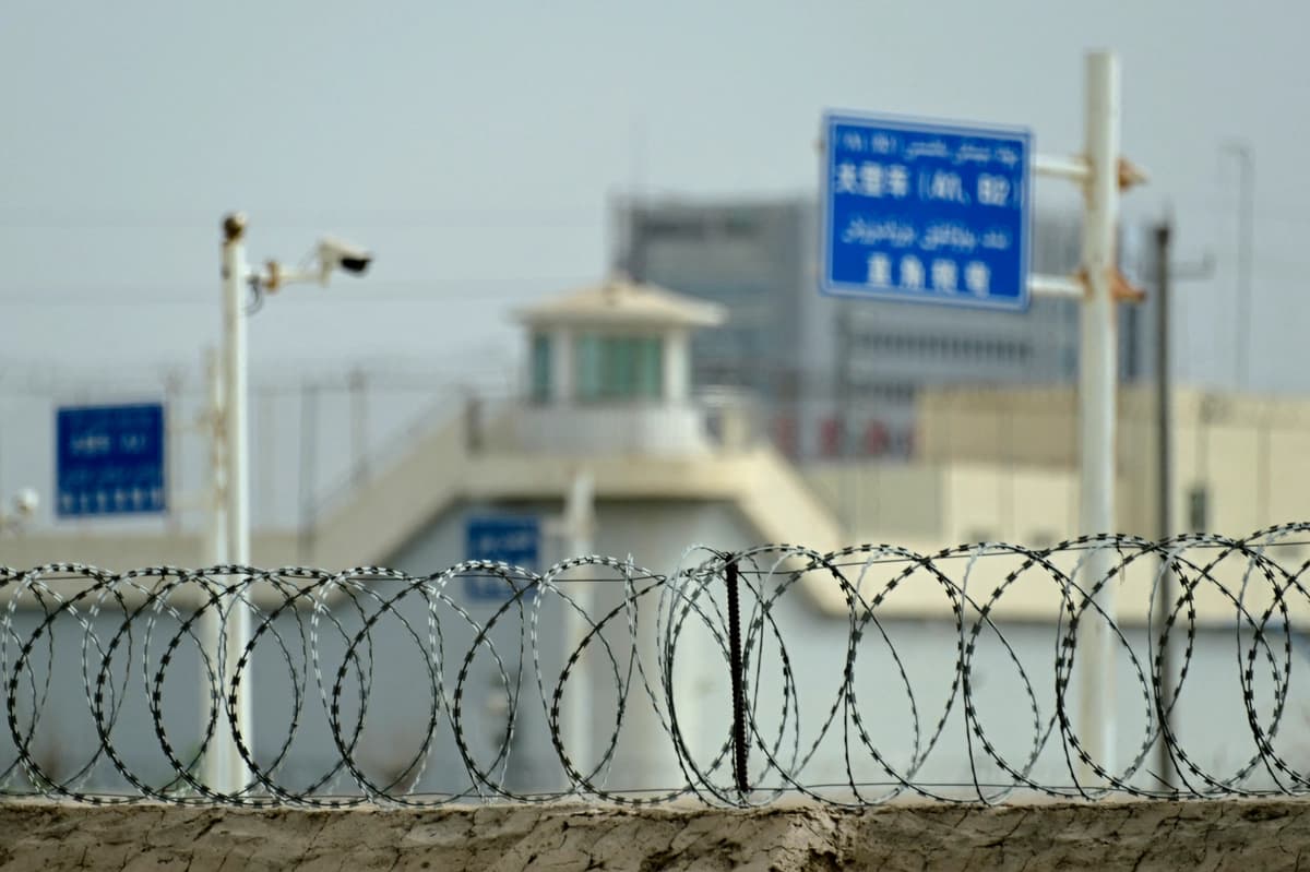 Un supuesto centro de detención en la región noroeste de Xinjiang, China, el 19 de julio de 2023. (Pedro Pardo/AFP vía Getty Images)