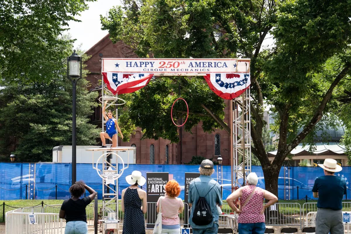 La Gran Feria Estatal Estadounidense en Washington, el 26 de junio de 2026. La Gran Feria Estatal Estadounidense es una exposición nacional de 16 días que se llevará a cabo del 25 de junio al 10 de julio de 2026, y se extenderá desde el Capitolio de los Estados Unidos hasta el Monumento a Washington. (Madalina Kilroy/The Epoch Times)