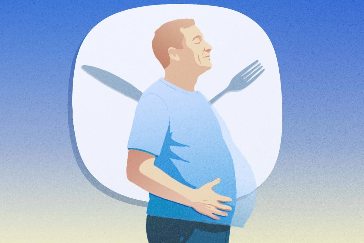 Ayuno nocturno reduce a la mitad los síntomas de la enfermedad de Crohn en nuevo estudio. (Ilustración de The Epoch Times, Shutterstock).