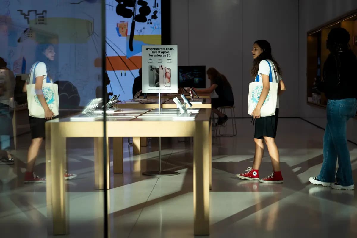<em>Una tienda Apple en Columbia, Maryland, el 20 de junio de 2024. (Madalina Vasiliu/The Epoch Times).</em>