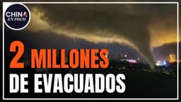2 millones de evacuados en China por paso de megatormenta